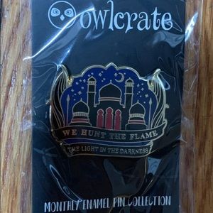 May Owlcrate Enamel Pin
